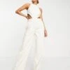 Pretty Lavish Cut Out Jumpsuit In White For Women -Pretty Lavi Clothing Shop 202299116 1 white