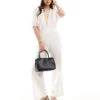 Pretty Lavish Linen Blend Cut-out Jumpsuit In Cream For Women -Pretty Lavi Clothing Shop 205872343 1 cream