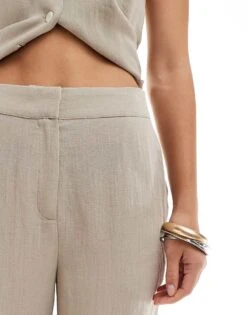 Pretty Lavish Tailored Trouser Co-ord In Taupe For Women -Pretty Lavi Clothing Shop 206341975 5