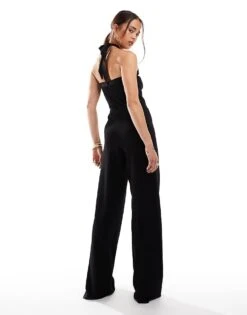 Pretty Lavish Ring Detail Knit Jumpsuit In Black For Women -Pretty Lavi Clothing Shop 206414817 4