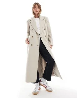 Pretty Lavish Oversized Tailored Coat In Chalk For Women -Pretty Lavi Clothing Shop 206744659 1 chalk 1