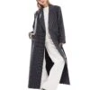 Pretty Lavish Pinstripe Coat In Charcoal Grey For Women Charcoal & White -Pretty Lavi Clothing Shop 206744671 1 charcoalwhite