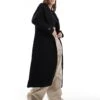 Pretty Lavish Boxy Felted Coat In Black Marl For Women -Pretty Lavi Clothing Shop 206744691 1 black