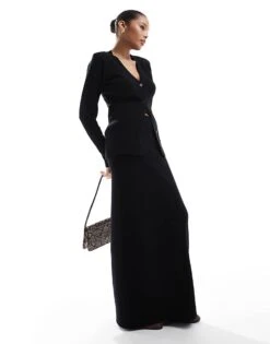 Pretty Lavish Rib Knit Co-ord In Black 8 Pretty Lavish Rib Knit Co-ord In Black -Pretty Lavi Clothing Shop 206962155 1 black