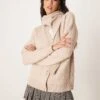 Pretty Lavish Scarf Cardigan In Taupe For Women -Pretty Lavi Clothing Shop 206962232 1 taupe