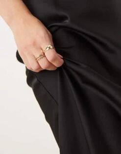 Pretty Lavish Breye Maxi Skirt In Black For Women -Pretty Lavi Clothing Shop 206966679 3