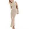 Pretty Lavish Soft Knit Midaxi Dress In Beige For Women -Pretty Lavi Clothing Shop 206967016 1 beige