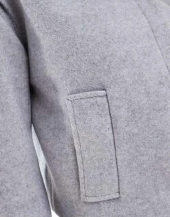 Pretty Lavish Cropped Boxy Jacket In Grey For Women -Pretty Lavi Clothing Shop 207187127 4