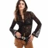 Pretty Lavish Lace Cardigan In Black For Women -Pretty Lavi Clothing Shop 207187275 1 black