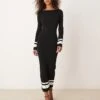 Pretty Lavish Midaxi Knit Dress In Black For Women -Pretty Lavi Clothing Shop 207341953 1 black