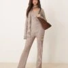 Pretty Lavish Ribbed Knit Co-ord In Grey -Pretty Lavi Clothing Shop 207342040 2