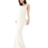Pretty Lavish Bridesmaid Crepe Cowl Neck Maxi Dress In Cream For Women -Pretty Lavi Clothing Shop 207433746 1 cream