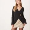 Pretty Lavish Asymmetric Knit Longline Cardigan In Black For Women -Pretty Lavi Clothing Shop 207630426 1 black