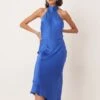 Pretty Lavish Raleigh Cowl Back Midaxi Satin Dress In Blue For Women -Pretty Lavi Clothing Shop 207666760 1 blue