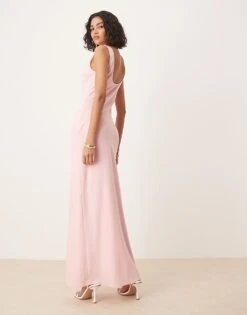 Pretty Lavish Scoop Neck Maxi Dress In Pink For Women -Pretty Lavi Clothing Shop 207666763 4
