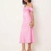 Pretty Lavish Asymmetric Cowl Satin Midaxi Slip Dress In Pink For Women Lilac Pink -Pretty Lavi Clothing Shop 207666918 1 lilacpink