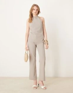 Pretty Lavish Tailored Co-ord In Stone