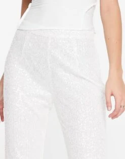 Pretty Lavish Trouser Co-ord In All Over White Sequin For Women -Pretty Lavi Clothing Shop 22297356 3